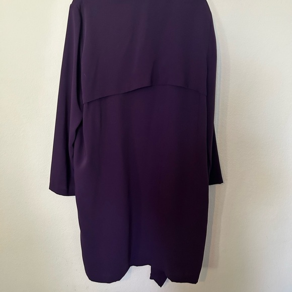 NWT Nine West Women's Draped Duster
Jacket Purple Size 1X - Picture 7 of 12